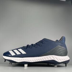 Adidas Icon Bounce Men's Size 14 Blue White Athletic Sneakers Baseball Cleat NEW